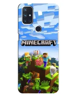 Чехол для OnePlus Nord 10 5G с картинкой «Minecraft классический мир»