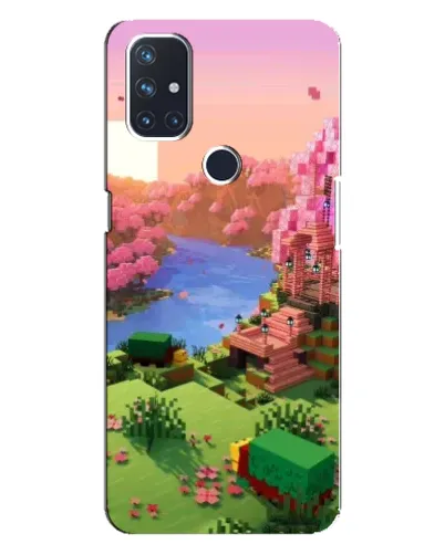 Чехол для OnePlus Nord 10 5G с картинкой «Розовое дерево Minecraft»