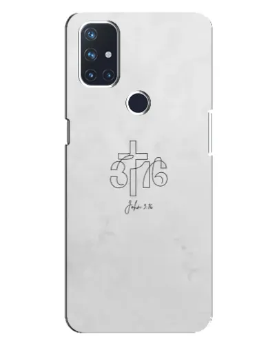 Чехол для OnePlus Nord 10 5G с картинкой «Иоанна 3:16 Крест»