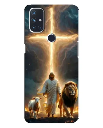 Чехол для OnePlus Nord 10 5G с картинкой «Лев Иуды и Свет»