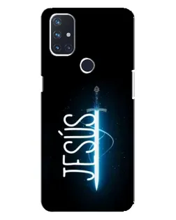 Чехол для OnePlus Nord 10 5G с картинкой «Меч Духа Jesus»