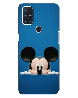 Чехол для OnePlus Nord 10 5G с картинкой «Микки выглядывает»