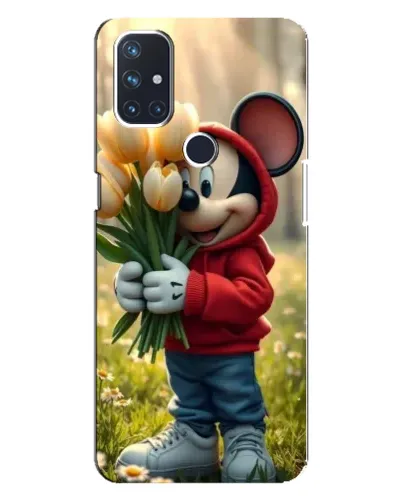 Чехол для OnePlus Nord 10 5G с картинкой «Микки с тюльпанами» Чехол для OnePlus Nord 10 5G с картинкой «Микки с тюльпанами»
