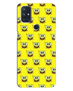 Чехол для OnePlus Nord 10 5G с картинкой «Паттерн Губка Боб»