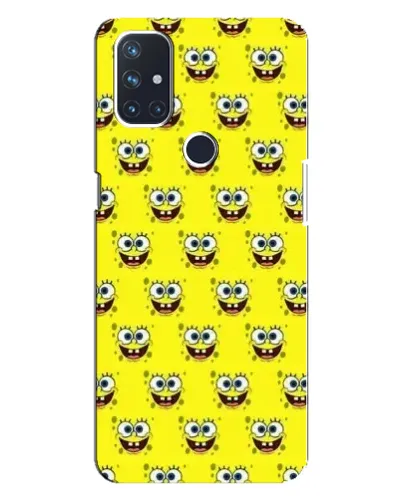 Чехол для OnePlus Nord 10 5G с картинкой «Паттерн Губка Боб»