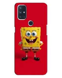 Чехол для OnePlus Nord 10 5G с картинкой «Спанч Боб на красном»