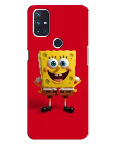 Чехол для OnePlus Nord 10 5G с картинкой «Спанч Боб на красном»