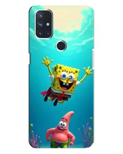Чехол для OnePlus Nord 10 5G с картинкой «Спанч Боб под водой»