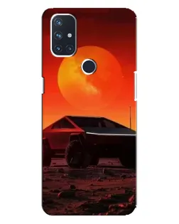 Чехол для OnePlus Nord 10 5G с картинкой «Cybertruck на Марсе»