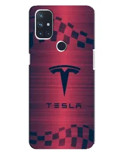 Чехол для OnePlus Nord 10 5G с картинкой «Тесла красный карбон» Чехол для OnePlus Nord 10 5G с картинкой «Тесла красный карбон»