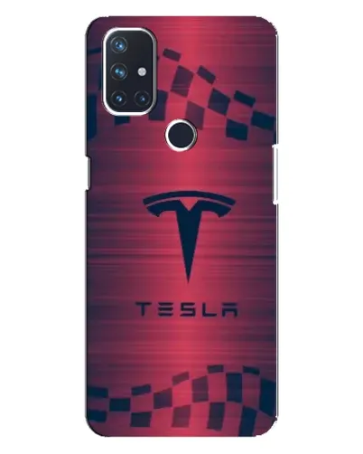 Чехол для OnePlus Nord 10 5G с картинкой «Тесла красный карбон» Чехол для OnePlus Nord 10 5G с картинкой «Тесла красный карбон»