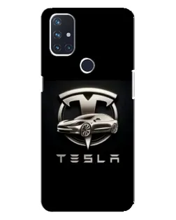 Чехол для OnePlus Nord 10 5G с картинкой «Tesla — серебристое авто» Чехол для OnePlus Nord 10 5G с картинкой «Tesla — серебристое авто»
