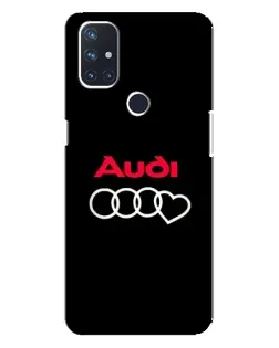 Чехол для OnePlus Nord 10 5G с картинкой «Логотип Audi Heart»