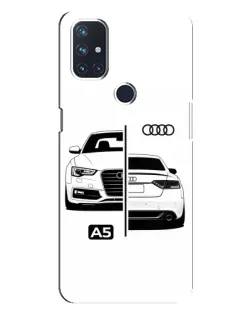 Чехол для OnePlus Nord 10 5G с картинкой «Audi — контрастный дизайн» Чехол для OnePlus Nord 10 5G с картинкой «Audi — контрастный дизайн»