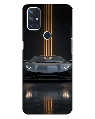 Чехол для OnePlus Nord 10 5G с картинкой «Lamborghini золотые линии»