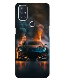 Чехол для OnePlus Nord 10 5G с картинкой «Lamborghini дымная эстетика»