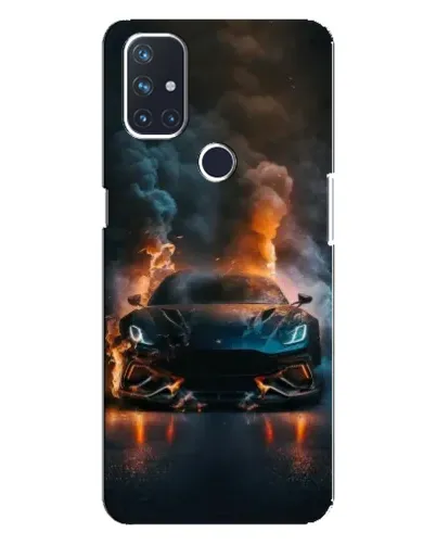 Чехол для OnePlus Nord 10 5G с картинкой «Lamborghini дымная эстетика»
