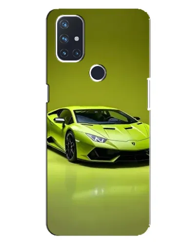 Чехол для OnePlus Nord 10 5G с картинкой «Салатовый Lamborghini Huracan»