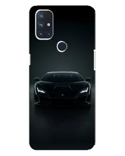 Чехол для OnePlus Nord 10 5G с картинкой «Черный Lamborghini Aventador»