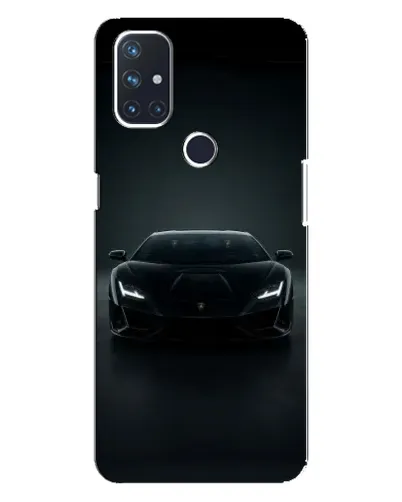 Чехол для OnePlus Nord 10 5G с картинкой «Черный Lamborghini Aventador»