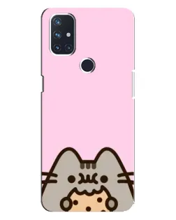 Чехол для OnePlus Nord 10 5G с картинкой «Pusheen и печенье» Чехол для OnePlus Nord 10 5G с картинкой «Pusheen и печенье»