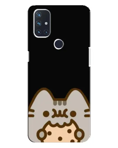 Чехол для OnePlus Nord 10 5G с картинкой «Пушин на черном»
