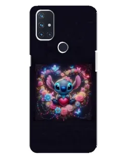Чехол для OnePlus Nord 10 5G с картинкой «Stitch в цветах»