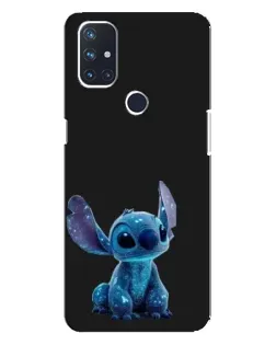 Чехол для OnePlus Nord 10 5G с картинкой «Стич на черном»