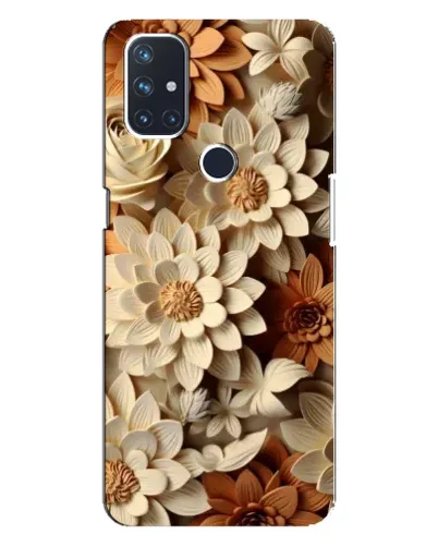 Чехол для OnePlus Nord 10 5G с картинкой «Бежевый флористический декор» Чехол для OnePlus Nord 10 5G с картинкой «Бежевый флористический декор»