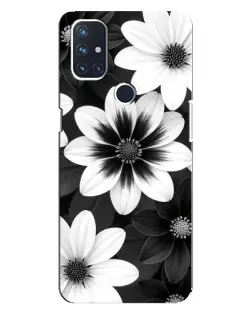 Чехол для OnePlus Nord 10 5G с картинкой «Монохромные астры» Чехол для OnePlus Nord 10 5G с картинкой «Монохромные астры»