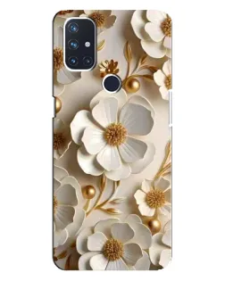 Чехол для OnePlus Nord 10 5G с картинкой «Белие бумажние цвети» Чехол для OnePlus Nord 10 5G с картинкой «Белие бумажние цвети»