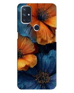 Чехол для OnePlus Nord 10 5G с картинкой «Яркая сине-оранжевая флора» Чехол для OnePlus Nord 10 5G с картинкой «Яркая сине-оранжевая флора»