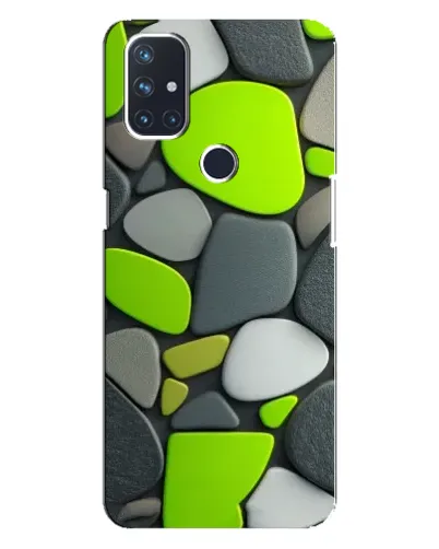 Чехол для OnePlus Nord 10 5G с картинкой «Яркая неоновая галька»