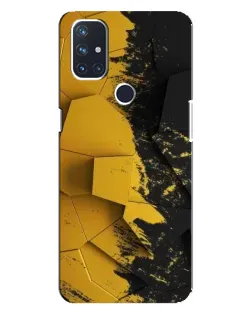 Чехол для OnePlus Nord 10 5G с картинкой «Золотые осколки геометрии»