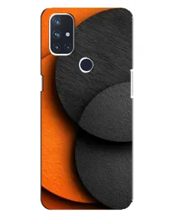 Чехол для OnePlus Nord 10 5G с картинкой «Геометрия оранжевых кругов»