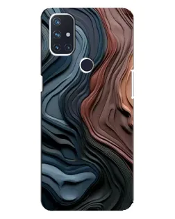 Чехол для OnePlus Nord 10 5G с картинкой «Цветные волны каньона»
