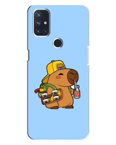 Чехол для OnePlus Nord 10 5G с картинкой «Капибара на скейте»