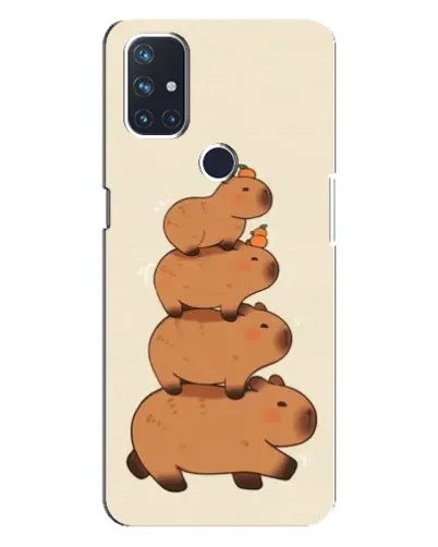 Чехол для OnePlus Nord 10 5G с картинкой «Башня из капибар»