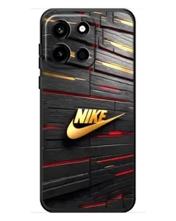 Чохол для OnePlus Turbo 6 з картинкою «Золотий Nike на металі»