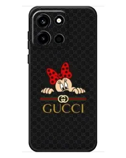 Чохол для OnePlus Turbo 6 з картинкою «Мінні Маус Gucci — чорний»