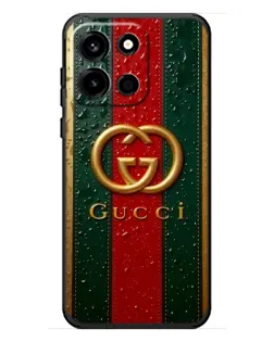 Чехол для OnePlus Turbo 6 с картинкой «Gucci — фирменная полоса и золото»