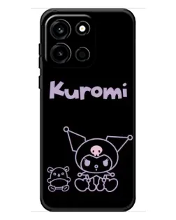 Чехол для OnePlus Turbo 6 с картинкой «Kuromi — черный минимализм»