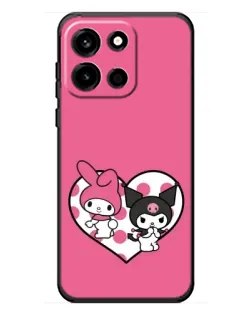 Чохол для OnePlus Turbo 6 з картинкою «Kuromi та My Melody»