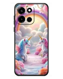 Чохол для OnePlus Turbo 6 з картинкою «Веселка і єдинороги»
