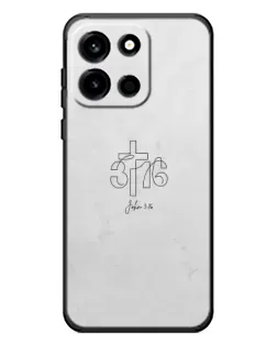 Чехол для OnePlus Turbo 6 с картинкой «Иоанна 3:16 Крест»