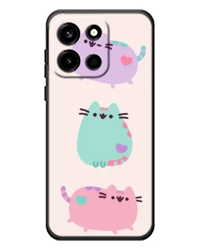 Чохол для OnePlus Turbo 6 з картинкою «Pusheen тріо»