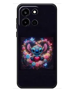 Чохол для OnePlus Turbo 6 з картинкою «Stitch у квітах»