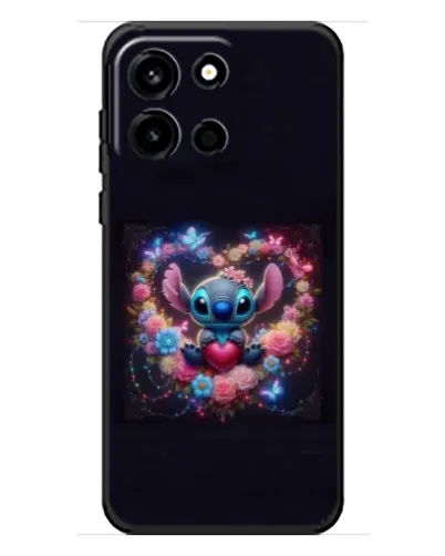 Чехол для OnePlus Turbo 6 с картинкой «Stitch в цветах» Чехол для OnePlus Turbo 6 с картинкой «Stitch в цветах»
