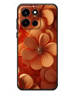 Чехол для OnePlus Turbo 6 с картинкой «Оранжевый макро цветок»