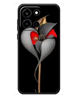 Чохол для OnePlus Turbo 6 з картинкою «Срібна фантазійна квітка»